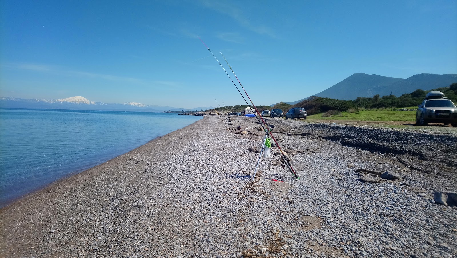 Foto von Anthidona bay 2 beach mit grünes wasser Oberfläche