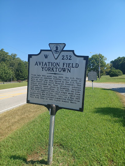 Aviation Field Yorktown Historic Marker