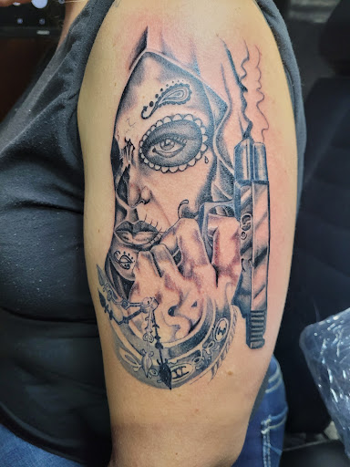 Explore moon phase tattoo ideas, creative tattoo ideas in Muncie, available at Obscura Tattoo shop and Oddity Collective