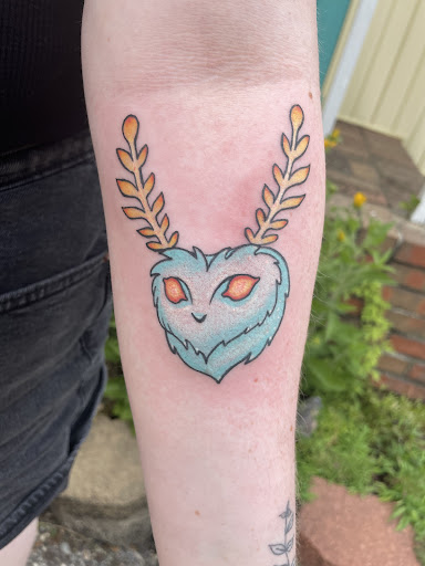 Explore campfire tattoo ideas, creative tattoo ideas in Shreveport, available at Voodoux Tattoux