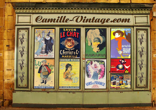 Magasin d'ameublement et de décoration Camille Vintage - Anciennes Affiches Publicitaires Montesquieu