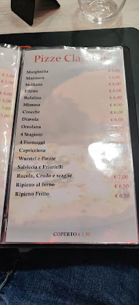 Menu du Pizzeria Pepe Rosa à Casavatore