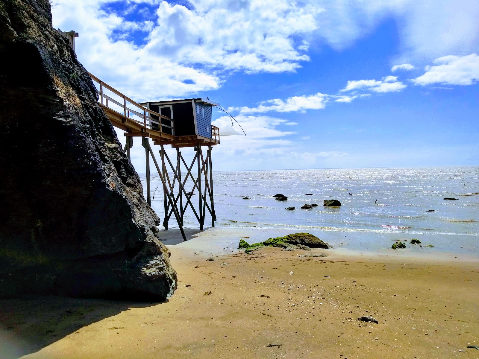 Creve Coeur beach的照片 带有碧绿色水表面