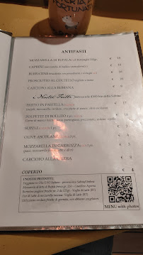 Osteria Da Fortunata - Brera à Milan menu