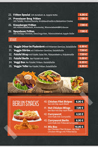 Menu du Berlin Döner à Wedel