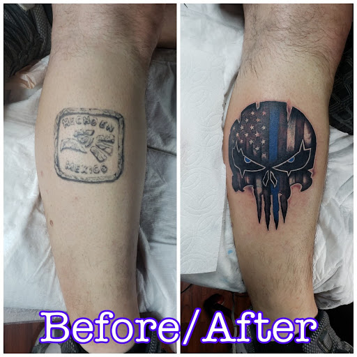 Explore baker tattoo ideas, creative tattoo ideas in Coachella, available at Ink Devotion Tattoo & Body Piercings