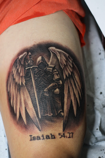 Explore cross hand tattoo ideas, creative tattoo ideas in Butler, available at Zink Modern Tattooing