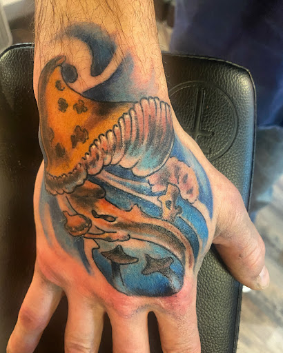 Explore small friday the 13th tattoo ideas, creative tattoo ideas in Pikeville, available at The Carbon Canary Tattoo Studio