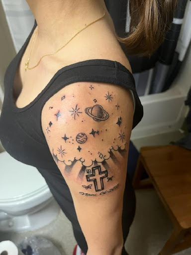 Explore mother and 3 sons tattoo ideas, creative tattoo ideas in Batavia, available at Tried & True Tattoo