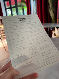 FRIEDA à Berlin menu