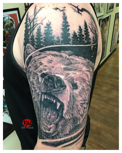 Explore dark fantasy tattoo ideas, creative tattoo ideas in Atlanta, available at Golden Anchor Tattoo