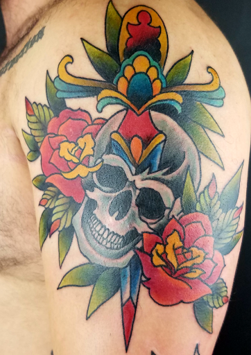 Explore female arm tattoo ideas, creative tattoo ideas in Powell, available at Hummingbird Tattoo Studio