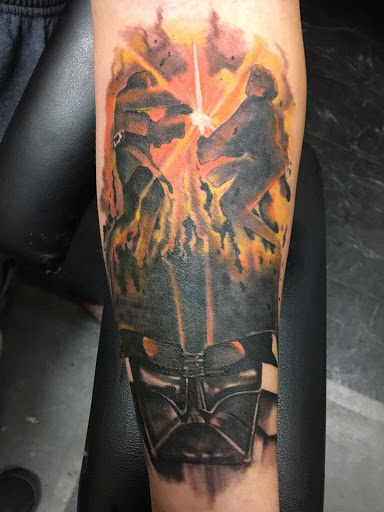 Explore knee tattoo ideas male, creative tattoo ideas in Savannah, available at Tatlyfe Studios