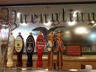 Bottles of beer on a shelf