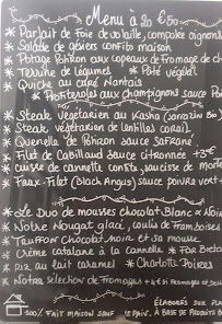 La Cachette à Nantes menu