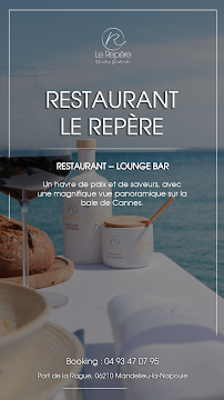 Menu / carte de Le Repère - Restaurant à Mandelieu-la-Napoule à Mandelieu-la-Napoule