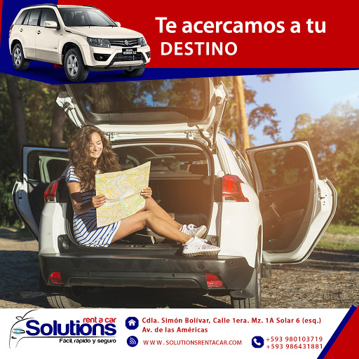 Alquiler de Autos en Guayaquil | Solutions Rent a Car | Alquiler de Autos, Jeeps, SUVs, Vans, Furgonetas y Pickup 4x2 ó 4x4 Camionetas en Guayaquil Ecuador | Renta de Autos precios más baratos Reserva al 0986431881