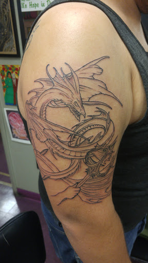 Explore moon phases tattoo ideas, creative tattoo ideas in Middle Village, available at True Blue Tattoo