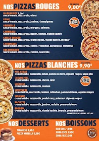 Menu du Dream Pizza à Nîmes