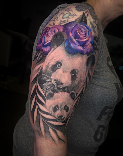 Explore harley davidson tattoo ideas, creative tattoo ideas in Fairmont, available at Heretic Ink