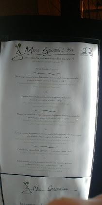menu du restaurants LES AGAPES à Vence