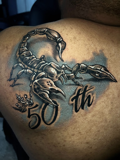 Find skull tattoo idea for your next unique tattoo in Harrison at Industrial Art Harrison