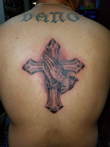 Explore mimikyu tattoo ideas, creative tattoo ideas in Houston, available at Sintown Tattoo Studio