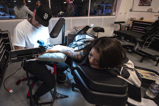 Explore mother daughter flower tattoo ideas, creative tattoo ideas in San Diego, available at SoCal Tattoo