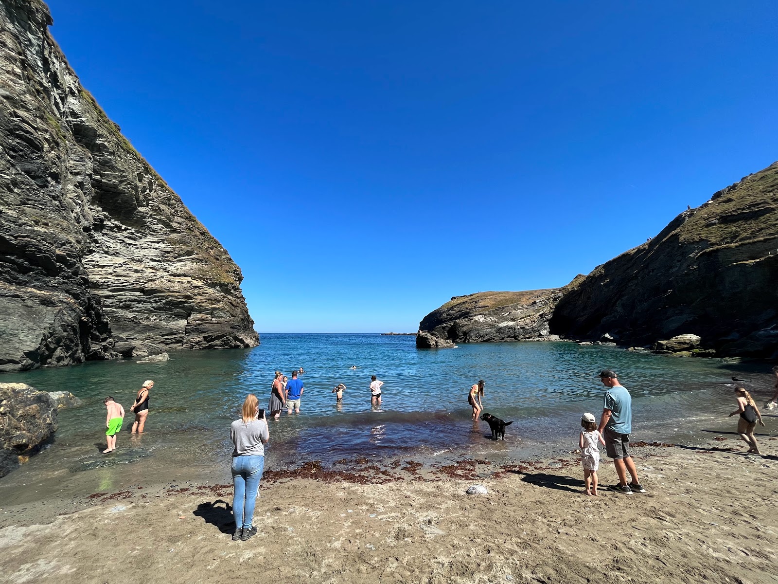 Photo of Tintagel Beach with small bay