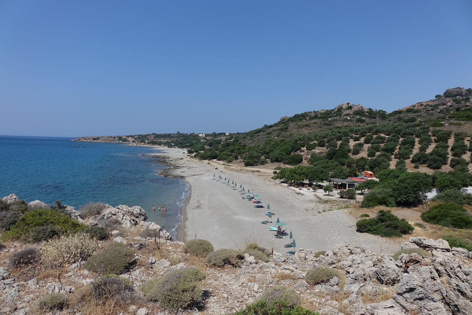 Foto av Peristeres beach med turkos rent vatten yta