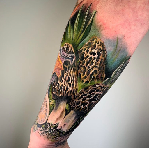 Explore pacman tattoo ideas, creative tattoo ideas in Spokane, available at Anchored Art Tattoo