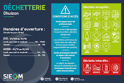Déchetterie de Dhuizon à Dhuizon