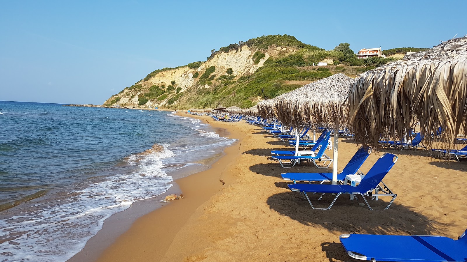 Photo of Gardenos Beach with long straight shore