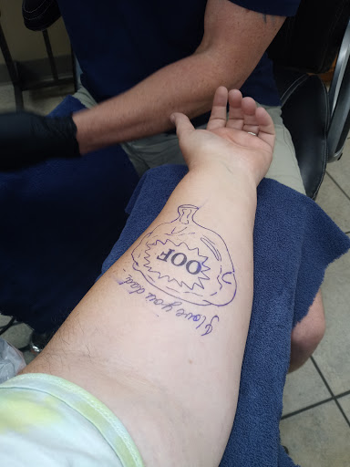 Explore butterfly sleeve tattoo ideas, creative tattoo ideas in Gulfport, available at Jack & Dianes Tattoo