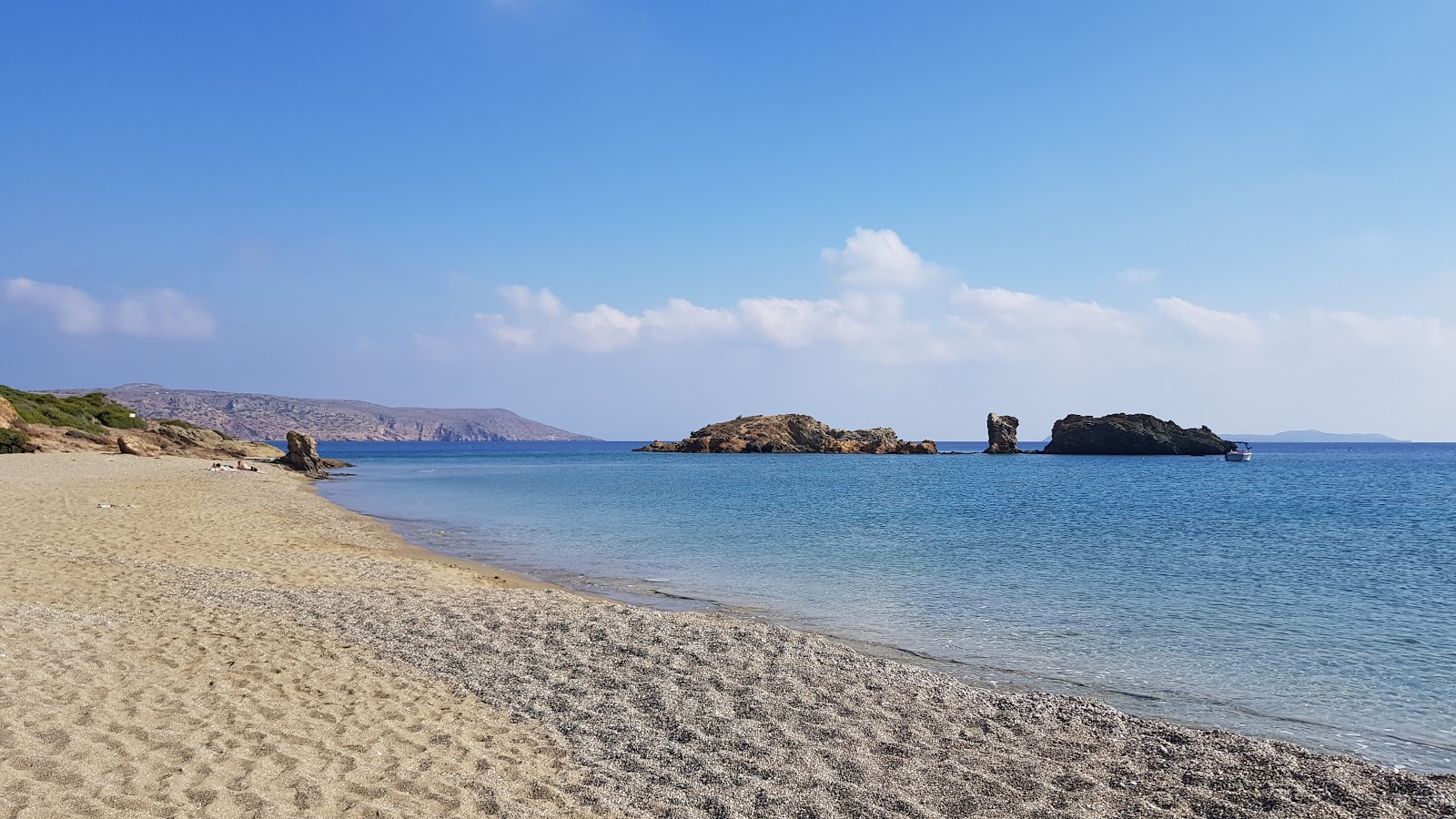 Foto van Vai Strand gelegen in een natuurlijk gebied