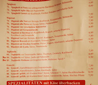 Pizzeria Romana à Bad Schwalbach menu