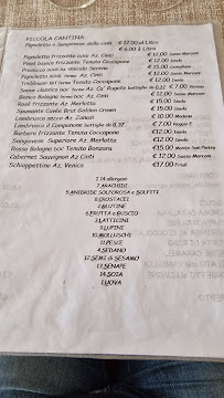 Menu / carte de Locanda Trattoria Mattarozzi à Monte San Giovanni