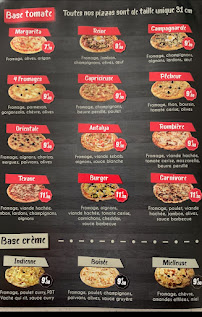 Carte du Una Pizza - Pizzeria à Clermont-Ferrand