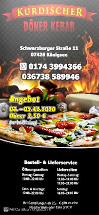 Kurdischer Döner Kabab à Königsee menu