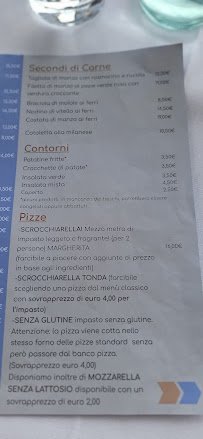 Carte du Belvedere Clusane Restaurant-Pizza-Camping à Clusane