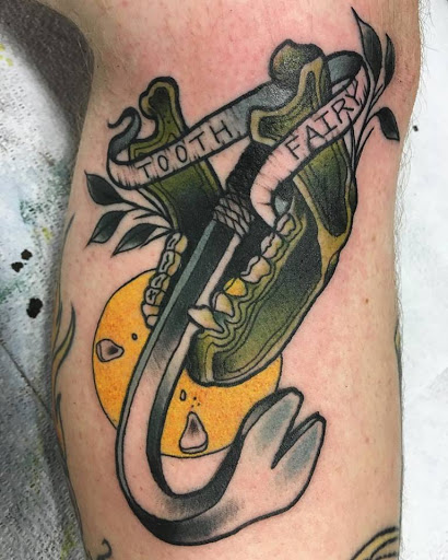 Explore boo tattoo ideas, creative tattoo ideas in Dunn, available at Heart and Hammer Tattoo Co.