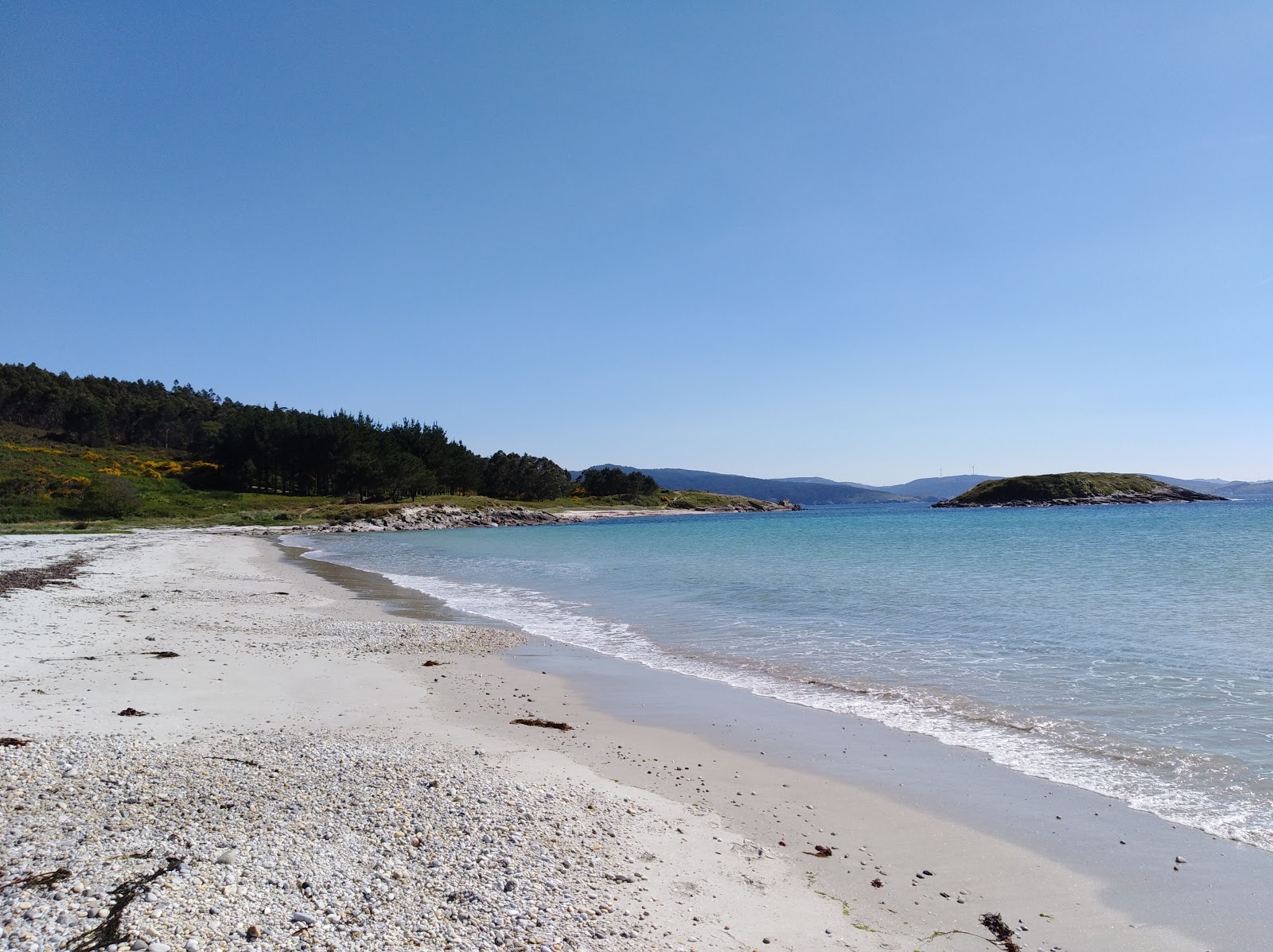 Foto di Praia da Ermida con una superficie del sabbia bianca