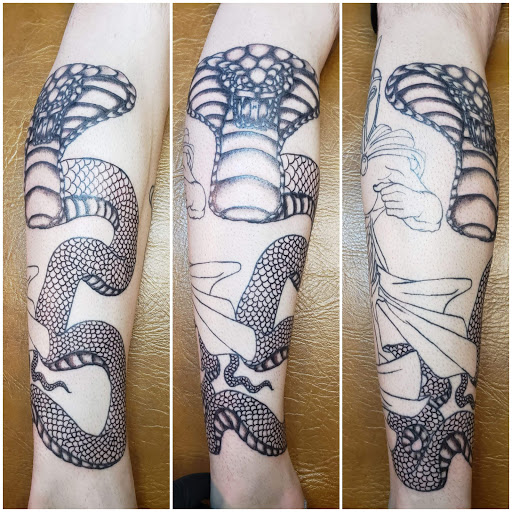 Explore tattoo ideas for your dog, creative tattoo ideas in Salem, available at Body Graphix Tattoo Studio