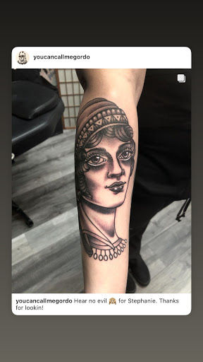 Explore world travel tattoo ideas, creative tattoo ideas in Savannah, available at Tramp Art Studios