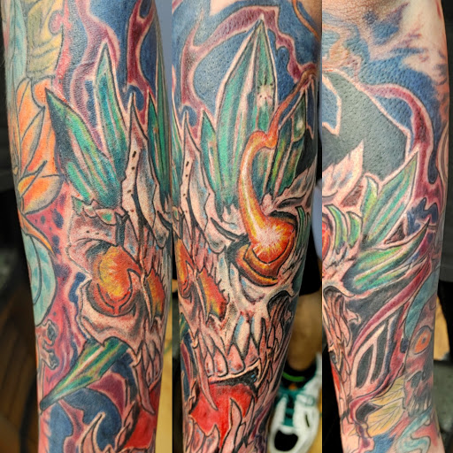 Explore quilt tattoo ideas, creative tattoo ideas in Lafayette, available at DragonsBane Tattoo & Body Piercing