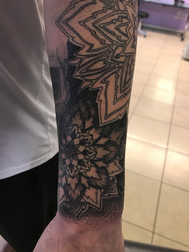 Explore tattoo ideas for leg sleeve, creative tattoo ideas in Saint Petersburg, available at Buku Tattoo Studio