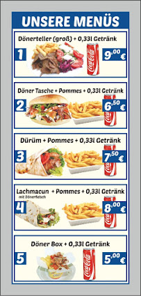 Lister Döner à Hanover menu