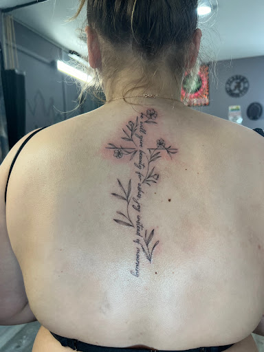 Explore roman catholic tattoo ideas, creative tattoo ideas in Sylacauga, available at Obsidian Arc Tattoo Studio