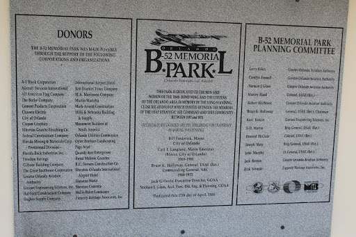 Tourist Attraction «B-52 Memorial Park», reviews and photos, 8100 Bear Rd, Orlando, FL 32827, USA