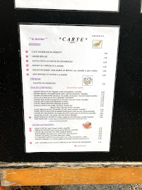 Restaurant La Tarente à Cotignac (le menu)